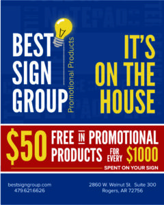 Ad for $50 in Free Promotional Products